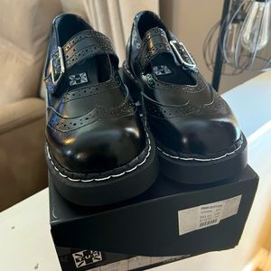 T.U.K. Size 9 Maryjane’s - brand new, never worn black